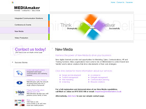 MEDIAmaker, Integrated Communication, Conference & Events, New Media, Video Production, Web Design, Nottingham, UK